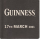 Guinness - Sotto-boccale