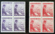 GERMAN THIRD 3rd REICH OCC. BOHEMIA ORIGINAL WW2 1943 STAMP BLOCK SET HITLER 54th ANN.MNH - Besetzungen 1938-45