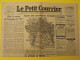 Le Petit Courrier N° 186 Du 2 Juillet 1940. Carte Des Territoires Occupés Angers Baugé Cholet Saumur - Guerra 1939-45