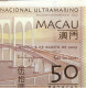 BNU - BANCO NACIONAL ULTRAMARINO 2009 50 PATACAS UNC WITH ZZ PREFIX. - Macao