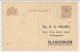 Briefkaart G. 122 Particulier Bedrukt Vlaardingen 1921 - Postal Stationery