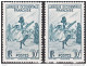 AOF  N ° 24a BLEU-VERT VARIETEE CADRE BRISE NEUF** TTB / MNH - Neufs