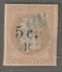 REUNION - N°5 Obl (1885-86) 5c Sur 30c Brun - Usados