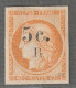 REUNION - N°6a Obl (1885-86) 5c Sur 40c Orange - Gebruikt