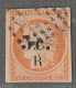 REUNION - N°6a Obl (1885-86) 5c Sur 40c Orange - Usati