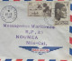 Enveloppe Océanie 1958 Lettre Obl Papeete Annexe N°1 Aerogare 1er Service Aerien Par T.A.I Pour Noumea - Andere-Oceanië