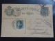 Bilhete Postal 10 Reis Et Timbre Manuel 10 Reiss Lisbonne à Grenoble 1910 - Cartas & Documentos