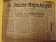 La Jeune République N° 920 Du 23 Janvier 1938. Hoog. Espagne Crise Boulet Lacroix - Sonstige & Ohne Zuordnung