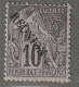 REUNION - N°21 * (1891) 10c Noir Sur Lilas - Nuovi