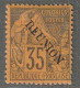 REUNION - N°25a * (1891) 35c Violet-noir Sur Jaune-orange - Neufs