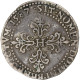 France, Henri III, 1/2 Franc Au Col Plat, 1587, Rouen, Faux D'époque, Billon - 1574-1589 Henri III