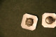 Delcampe - Anciens Boutons De Manchette En Nacre Et Monogrammes A Et M En Métal  - Cufflinks Mother-of-pearl - Other & Unclassified