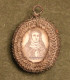 Médaille Religieuse Ancienne Travaillée Avec Des Fils Métalliques - Holy Religious Medal - Religion &  Esoterik