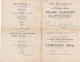 BOURGES FETE ANNUELLE GRAND BANQUET MENU DU DEJEUNER ET DU DINER INTIME BULLETIN D ADHESION ANNEE 1909 - Programme