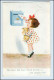 T1011/ Briefkasten  Mädchen Mit Brief  John Wills AK 1938 - Post & Briefboten