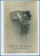 T1012/ Briefkasten  Frau Mit Pelzstola Und Brief  Foto AK Neujahr Ca.1910 - Postal Services