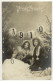 W5W95/ Neujahr Mädchen Im Schnee 1909 Foto AK - New Year