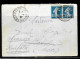 F243 - PAIRE SEMEUSE SUR LETTRE DE CANROBERT CONSTANTINE ALGERIE DU 06/06/22 POUR LA SUEDE - ADRESSE INSUFFISANTE - 1921-1960: Période Moderne