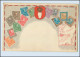 N1258/ Island Briefmarken Litho Prägedruck AK  Ca.1912 - Islandia