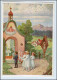 W8L05/ Kinder Gehen In Die Kirche Künstler AK Ca.1935 - Autres & Non Classés