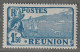 REUNION - N°117 ** (1928-30) 1fr50 Bleu Et Outremer - Nuevos