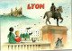 LYON.  . Place Bellecour Et Colline De Fourvière.     Dessin De D. Tremaut - Lyon 2