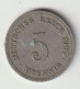 DEUTSCHES REICH 1903 D: 5 Pfennig, KM 11 - 5 Pfennig