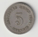 DEUTSCHES REICH 1905 F: 5 Pfennig, KM 11 - 5 Pfennig