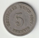 DEUTSCHES REICH 1907 J: 5 Pfennig, KM 11 - 5 Pfennig