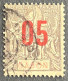 FRAGA0068U3 - Mythology - Surcharged 5 C Over 15 C Used Stamp - Gabon - 1912 - Oblitérés