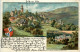 Burg Cronberg Und Schloss Friedrichshof - Litho - Kronberg