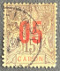 FRAGA0068UA - Mythology - Surcharged 5 C Over 15 C Used Stamp - Gabon - 1912 - Oblitérés