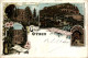 Gruss Aus Oybin - Litho - Oybin