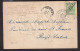 DDFF 644 -- Carte Fantaisie TP Armoiries BLAUGIES 1904 Vers BORGT LOMBEEK Via TERNATH - Coba 15 EUR S/TP Détaché - 1893-1907 Armoiries