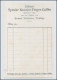 W8N06/ Tyroler Kanzler Feigen-Kaffee  Nota Rechnung Litho Ca.1910 - Autres & Non Classés