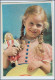 W0E95/ Mädchen Mit Puppe AK Ca.1950 - Autres & Non Classés