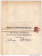 1908 LETTERA CON ANNULLO MONTALDO BORMIDA ALESSANDRIA  CRISI VINICOLA - Storia Postale