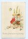 Y7433/ Geburtstag Kinder Schmetterling AK Ca.1950 - Compleanni