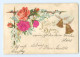 Y6342/ Ostern -  Blüten Aus Seide  Litho Prägedruck  1901 - Ostern
