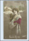 W7P85/ Bonne Annee  Frau Mit Muff Und Pelzstola Foto AK 1913 - Photographs