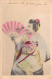 JAPAN - Geisha With A Pink Fan - Other & Unclassified