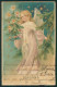 Artist Signed Christmas Angel Candles Hold To Light Postcard TC2498 - Autres & Non Classés