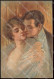 Illustratori Artist Signed Vecchi Romantic Couple Lady Serie 220-2 Pc ZG6003 - Andere & Zonder Classificatie