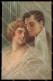 Illustratori Artist Signed Vecchi Romantic Couple Lady Serie 220-3 Pc ZG6004 - Andere & Zonder Classificatie