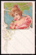 Artist Signed Muttich Lady Rose Art Nouveau Serie 1004-6 Pc ZG4050 - Andere & Zonder Classificatie