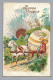 Buona Pasqua Easter Sun Sheep Egg Carriage Fantasy  Postcard - Easter