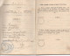 MANTHELAN 37 LIVRET POUR LE SUIVI DU TRAVAIL DES ENFANTS DANS L'INDUSTRIE 1895 BON DOCUMENT - Unclassified