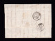 Un Timbre N° 14 Napoléon III  Bleu  Foncé  Sur   Lettre   Destination  Nantes  Année 1856 - 1853-1860 Napoleon III