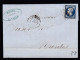 Un Timbre N° 14 Napoléon III  Bleu  Foncé  Sur   Lettre  Cachet Rennes   Destination  Nantes  Année 1856 - 1853-1860 Napoleon III
