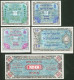 Alliierte Militärbehörde 1944 Komplette Serie 1/2 Bis 100 Mark Rosenberg Nr.200-207, UNC. - Colecciones